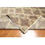 Tapis beige / brun en laine Nathanson