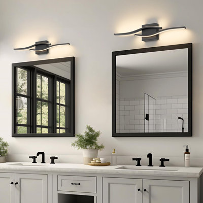 Modern Dimmable LED Bathroom Vanity Light with 5 Adjustable Color Temperatures