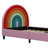 Rainbow Design Upholstered Platform Bed Cute Style Princess Bed