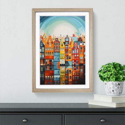 Amsterdam Geometric Art - Framed Print