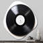Disque vinyle vinyle Serenade I - Disque vinyle en forme de nébuleuse décoration murale irrégulière en métal-357976215