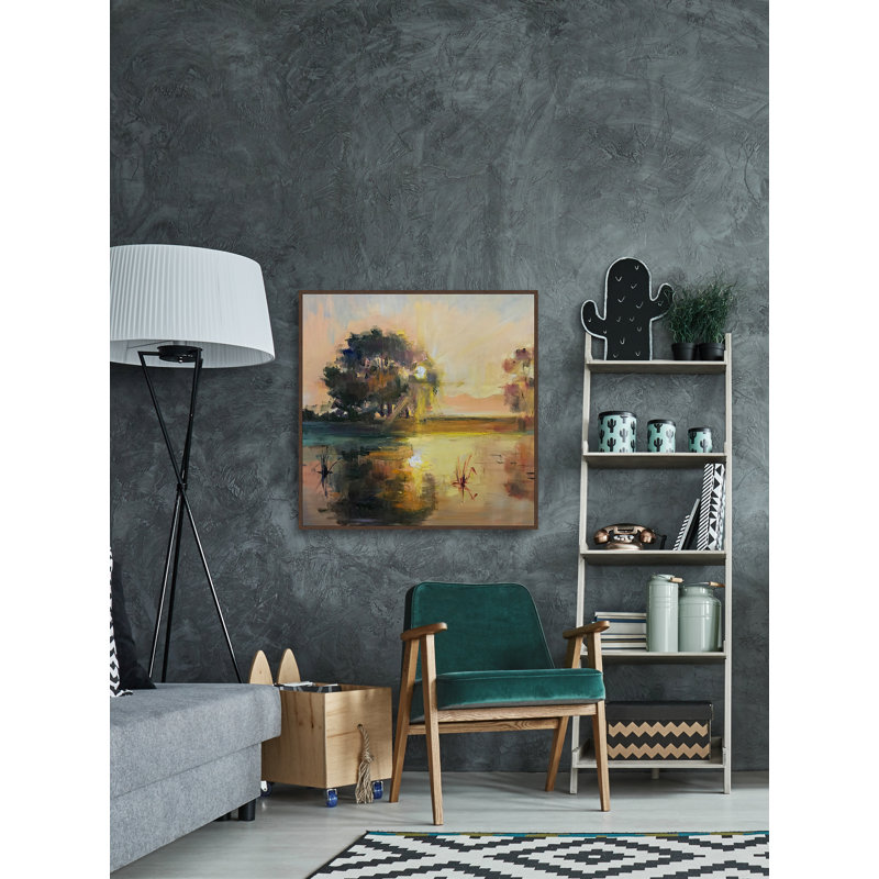 A Sunny Day - Painting on Canvas, 41cm H x 41cm W x 3.81cm D