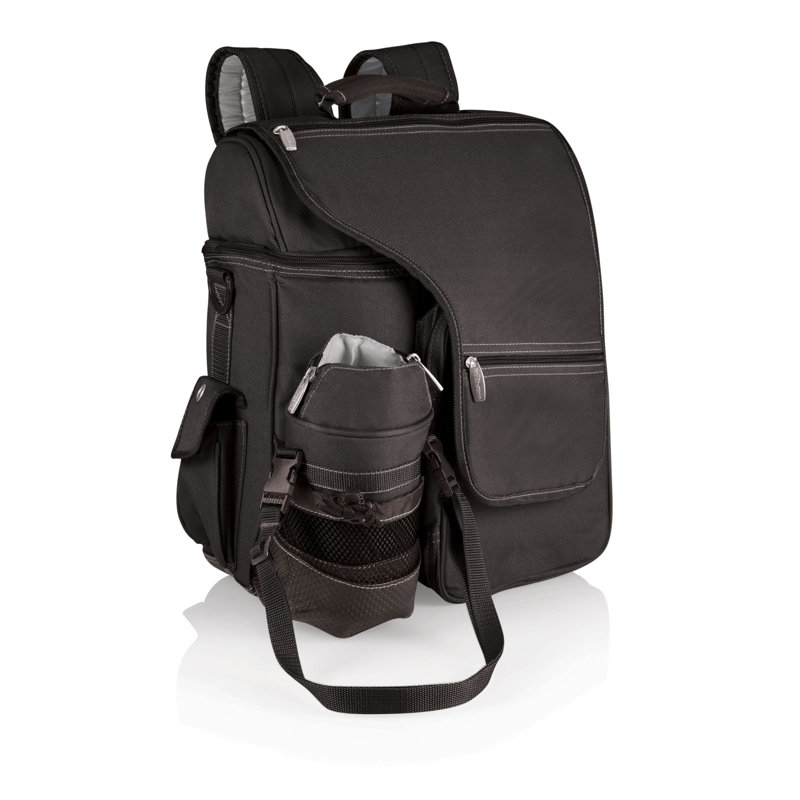 Sac à dos avec porte-bouteille d'eau Turisme, Noir