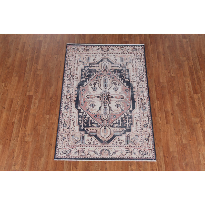 Tapis géométrique turc 4 x 6