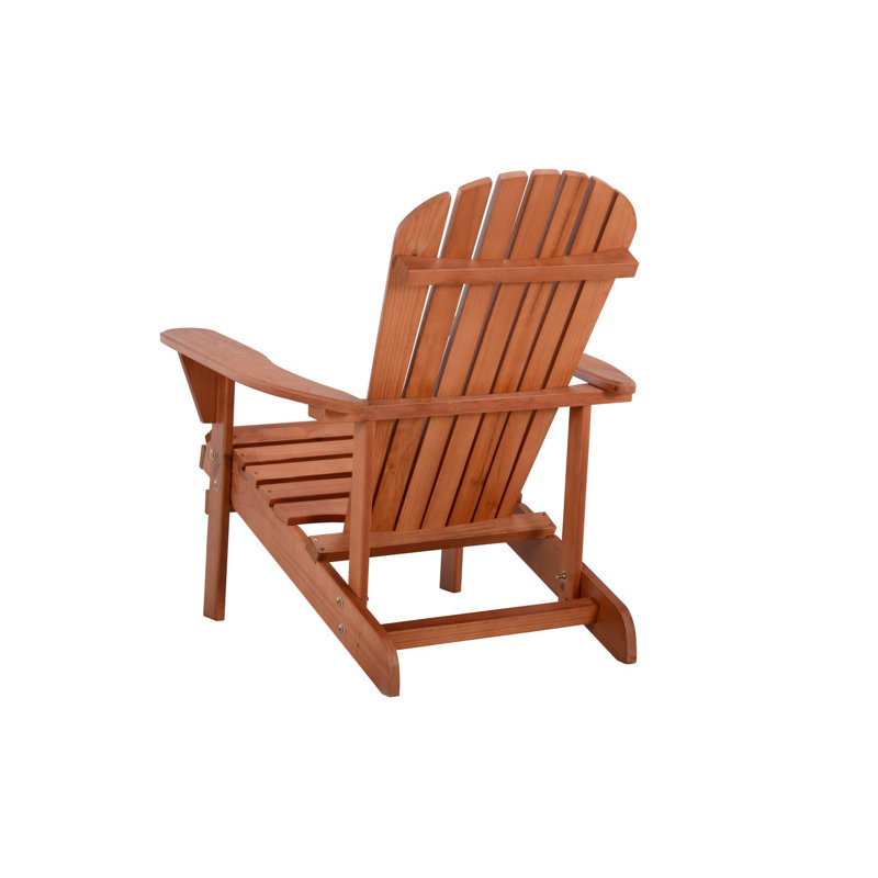 Artiana Pine Outdoor Adirondack Chair, Walnut