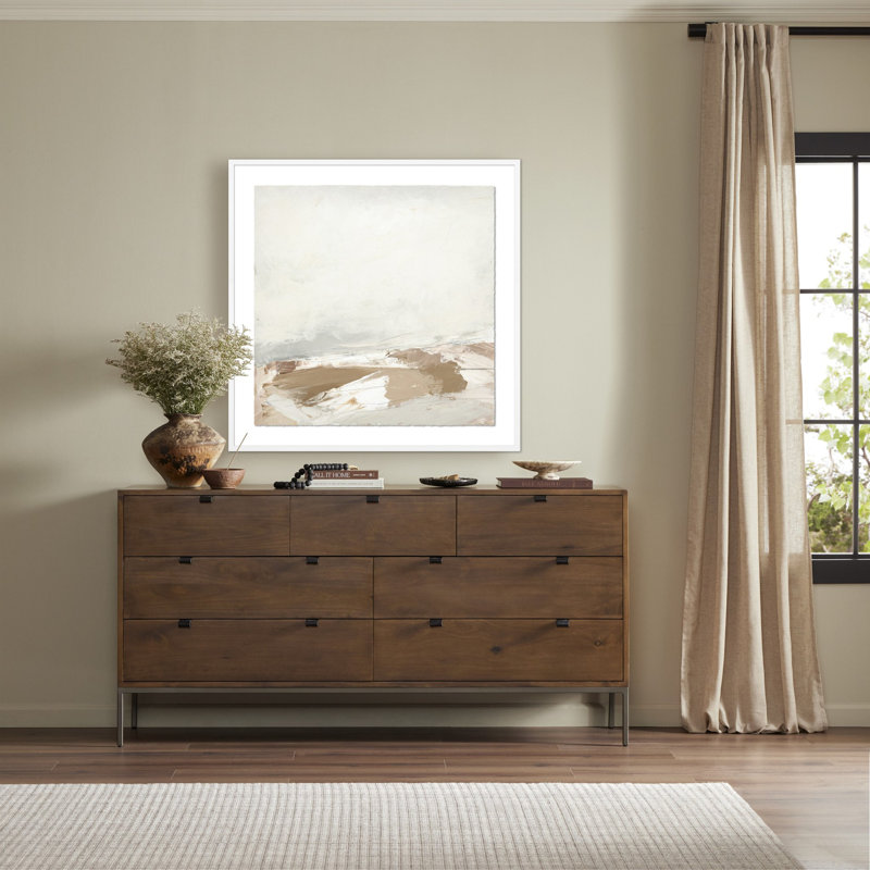 Desert No. 1 Painting by Melanie Biehle, White Maple Paper Single Picture Framed, 40" H x 40" W