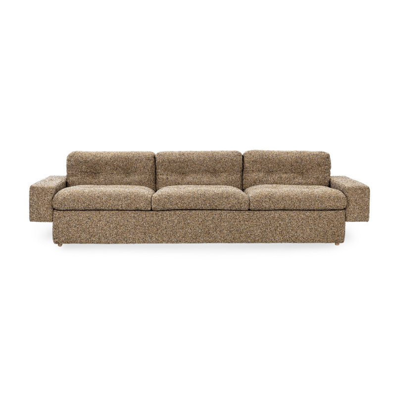 Lucca 117" Tufted Upholstered Sofa