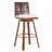 Upholstered Bar Stool with Metal Frame