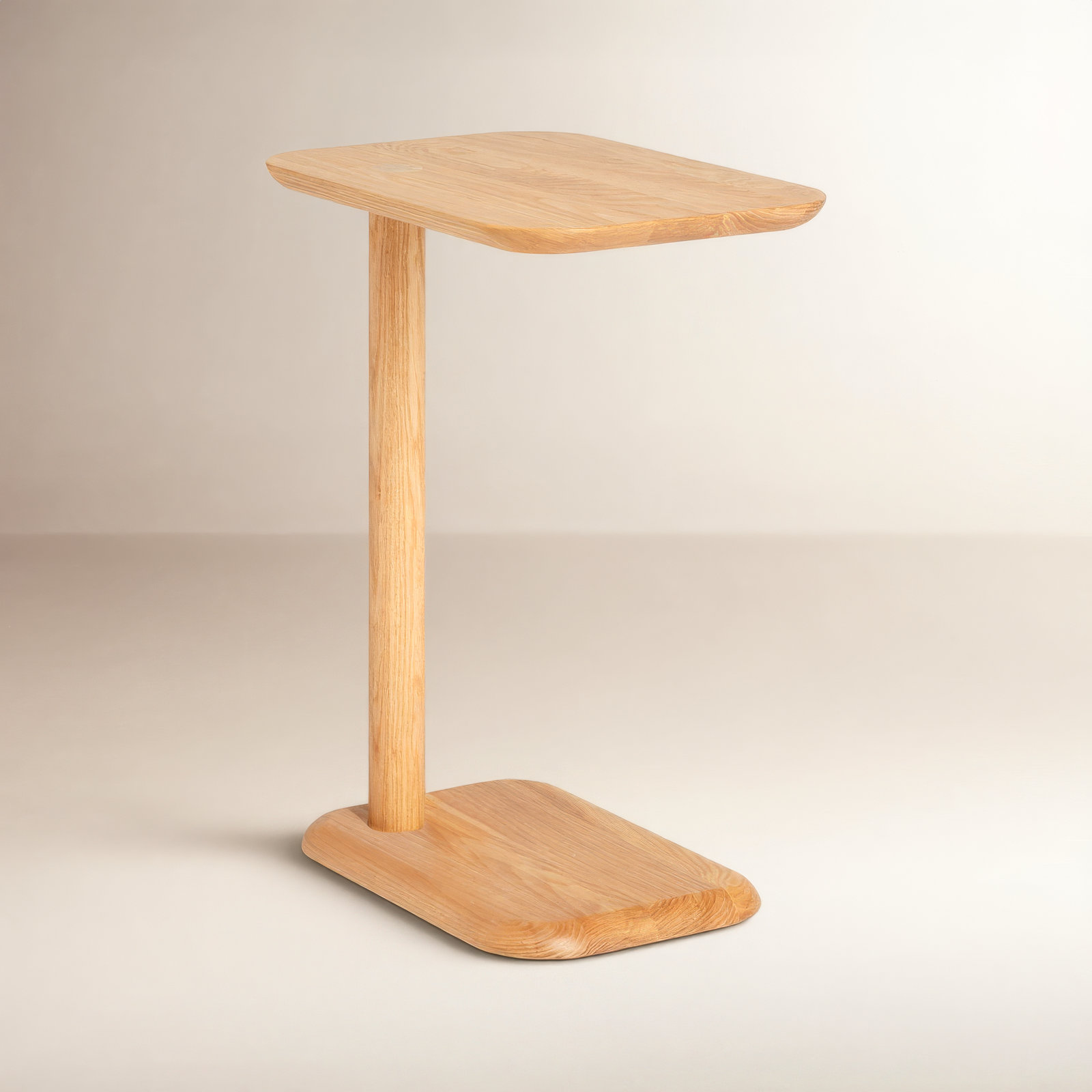 Spot Solid Wood End Table, Brown