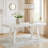 Reddy Dining Table, 72 Inch Rectangular Top, A Frame Base, Oak White