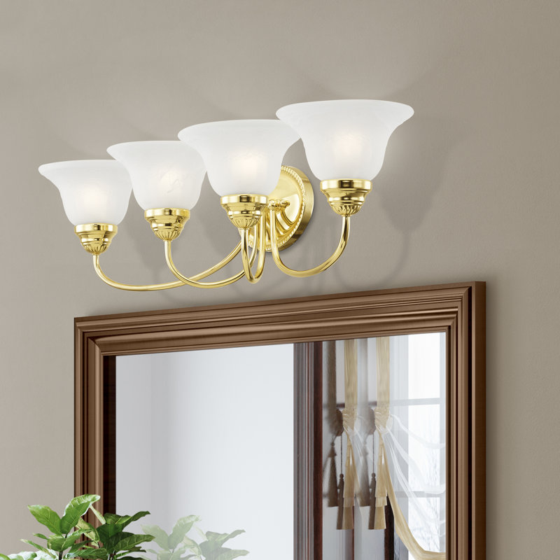 Nicolas 4 - Light Dimmable Vanity Light, Polished Brass