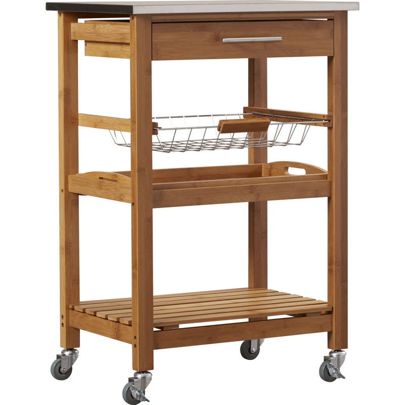 Servin 23 " W Kitchen Cart, Stainless Steel