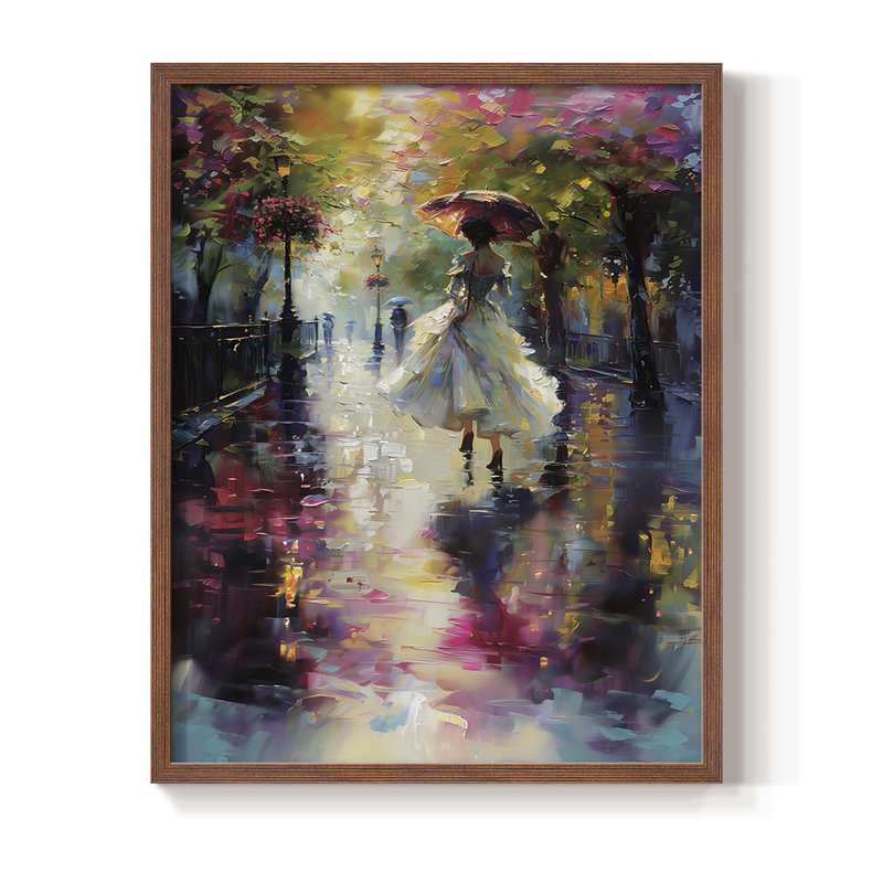 «WOMEN Series DCC», reproduction encadrée - bois massif, H 30 po x l 24 po, Noyer