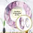 Onfre Electric Marble Ink Art I - Marble Mirror, Modern Round Unique Wall Mirror, Printed Metal Art-1523730960