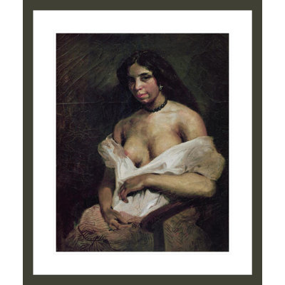 «A Mulatto Woman» par Eugène Delacroix, impression giclée sur cadre