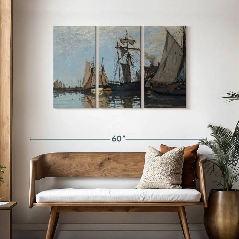 Le port de Honfleur, H 28 po x l 45 po