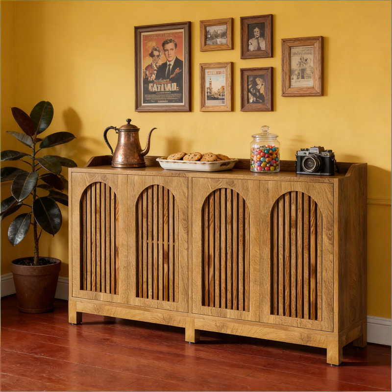 Sleek Sideboard Buffet,Storage Cabinet