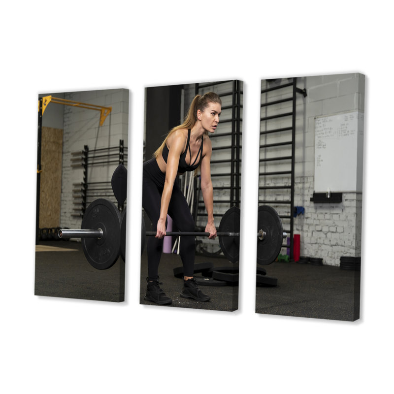 Boonton - Ensemble de décoration murale aérobie et musculation, H 40 po x l 60 po