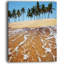 Plage tropicale avec crystal eaux, reproduction de photo sur toile tendue large mer-33187025-18296582