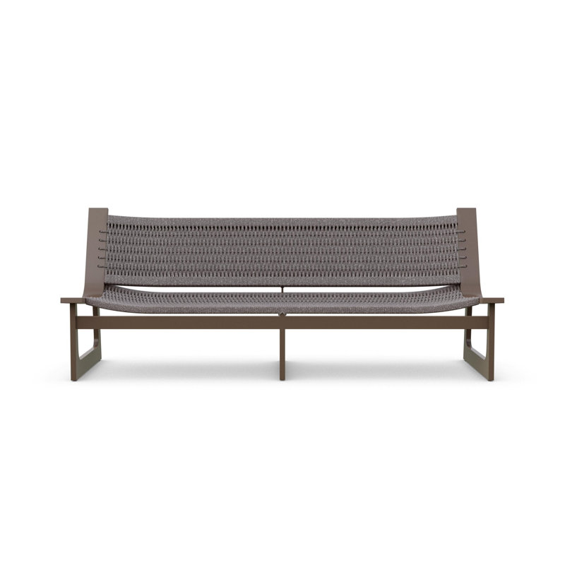 Cozumel 3 Seat Sofa, Matte Bronze