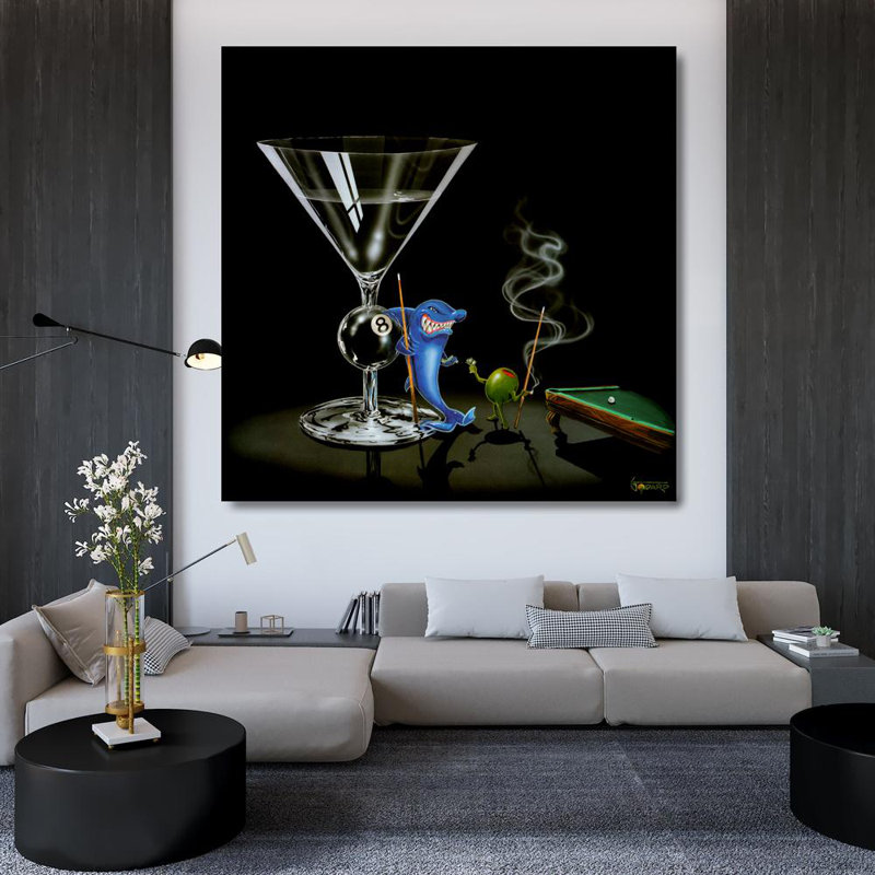 Pool Shark, 36" H x 36" W