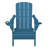 Adirondack Chair Wood Texture HDPE Folding Patio Chair Fire Pit Chair With Cup Holder-792760275