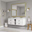 Miroir de salle de bain 72 po x 48 po à DEL avec cadre en aluminium, miroir de meuble-lavabo mural, anti-buée, mémoire, 3 couleurs, réglable en continu-415870372-415870379