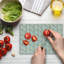 Planche à découper Ambesonne en verre trempé écureuil aubergine et gingembre