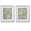 Reproduction d’art graphique encadrée, ensemble de 2 reproductions d’art graphique sur papier