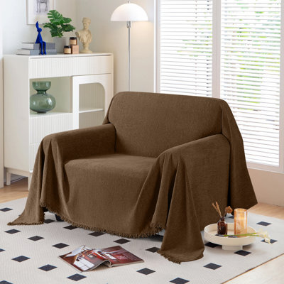 Wald Soft Sofa Cover,Washable Sectional Slipcover,Durable Sofa Blanket Couch Cover,Pet Friendly Bed Cover