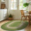 Tapis vert tressé à la main Enika-1750283758