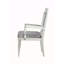 Fauteuil en tissu et finition platine Maverick