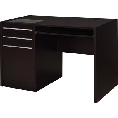 Engineered Wood Cappuccino Computer Desk With Lift-top Storage, Door Cabinet, And Keyboard Tray Rectangular Tray, Two Drawers, Adjustable Shelf