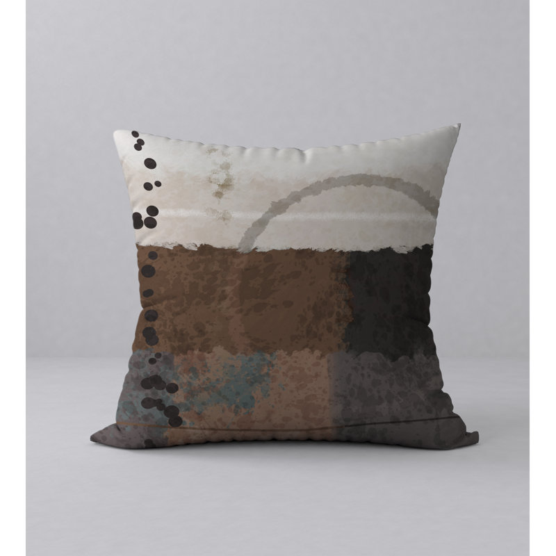Abstract Reversible Throw Pillow, 20" x 20"