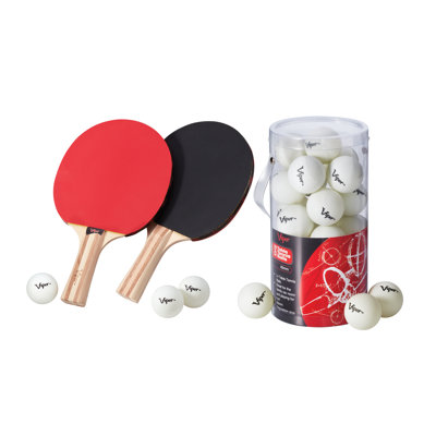 Viper Table Tennis Two Racket Set With 27 Table Tennis Balls -  70-9000