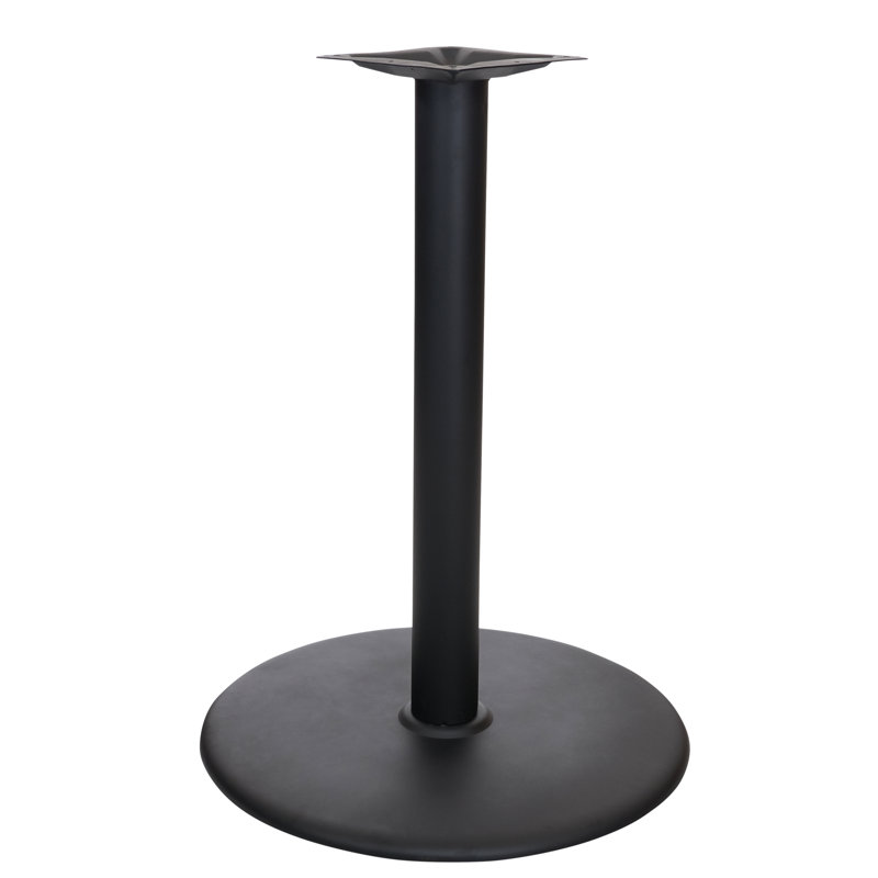 STB noir 30 po base de table ronde à hauteur de bar colonne 4 po