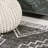Senza Diamond Tribal Medallion Black/Ivory Indoor/Outdoor Rug-1902531327