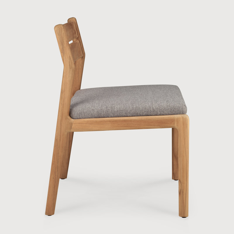 Jack Outdoor Dining Side Chair, Gray
