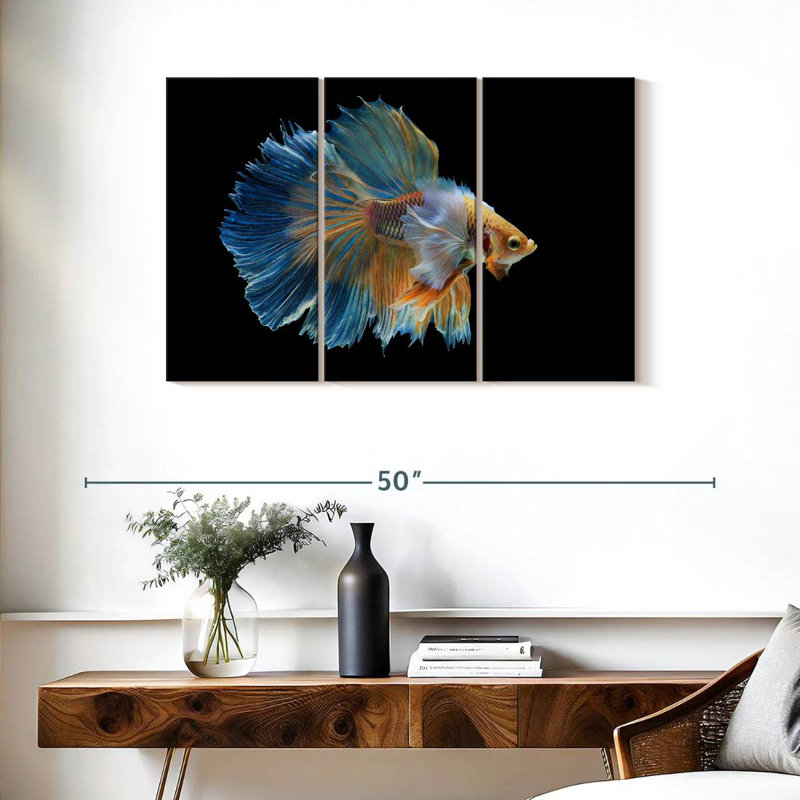 Brampt Sublime Fighter Fish, 24" H x 38" W