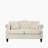 Gurnsey Velvet 2-Seater Sofa with Rolled Arms & Pillows-122914541-122914544
