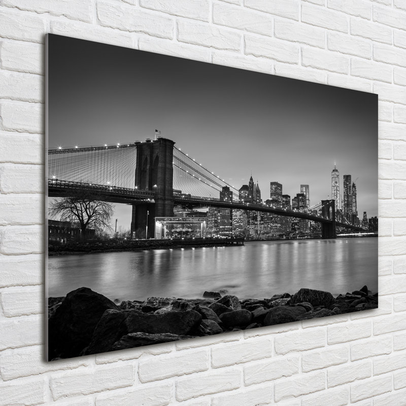 New York - No Frame Print on Glass