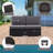 Brodyn Wicker Outdoor Armless Lounge Chair-950920934
