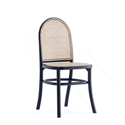 Chaise de salle à manger en noir
