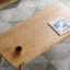 Centre de table Table basse 100% plateau en bois massif avec plateau et plateau de table basse Largeur 120 x profondeur 56 x hauteur 45 cm Bureau d'étude Facile à assembler Bois naturel avec tablette de rangement