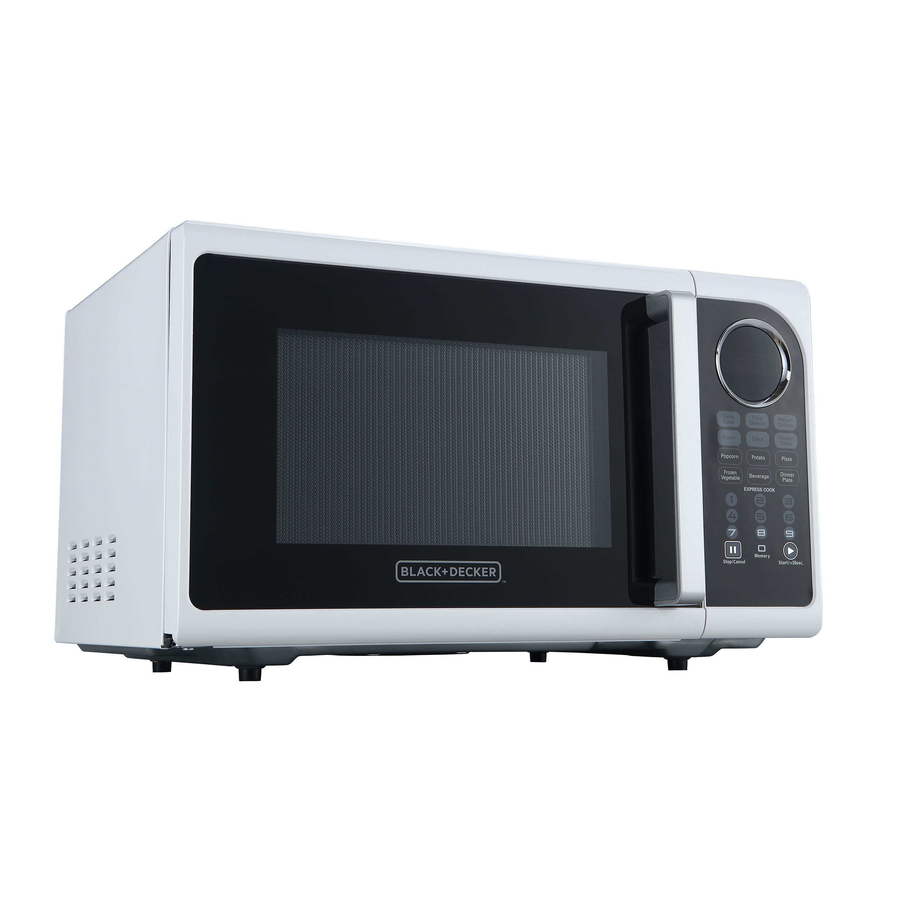 0.9 cu ft countertop microwave in black