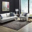 Tapis brun foncé et bleu argenté Westia-26713043