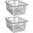 Sorbus 2-Pack Metal Wire Baskets Storage Bins, Black-1688279046-1690280424-1690280431