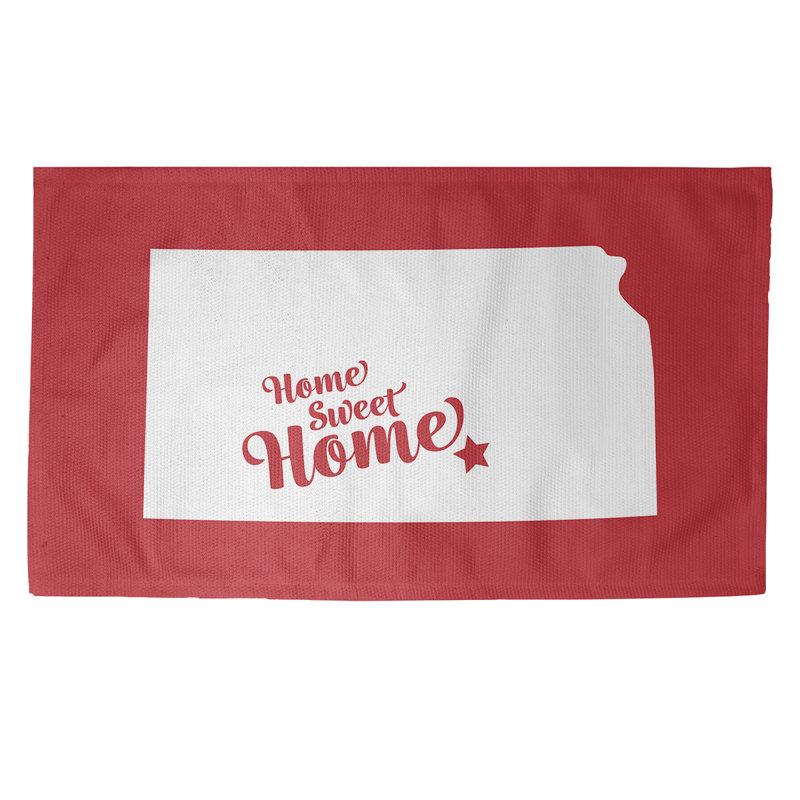 Tapis de zone rouge wichita pour la maison, Rectangle 2 pi x 3 pi, Oui