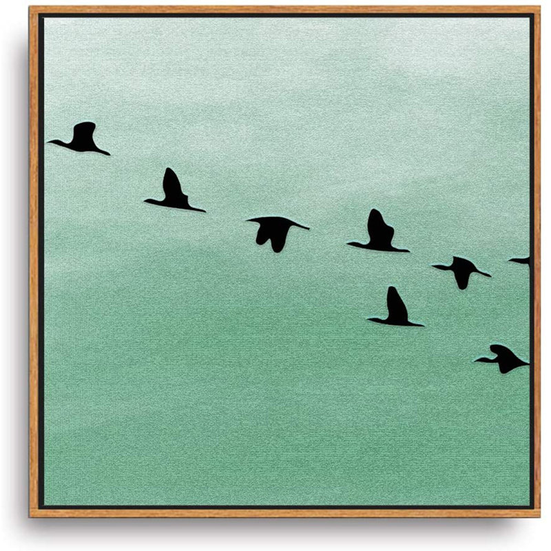 «Bird Bird Floater Frame», reproduction d'art sur toile, H 16 po x l 16 po x P 2 po
