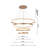4 - Light Unique Gold Aluminum Dimmable LED Chandelier With White Acrylic Diffusers
